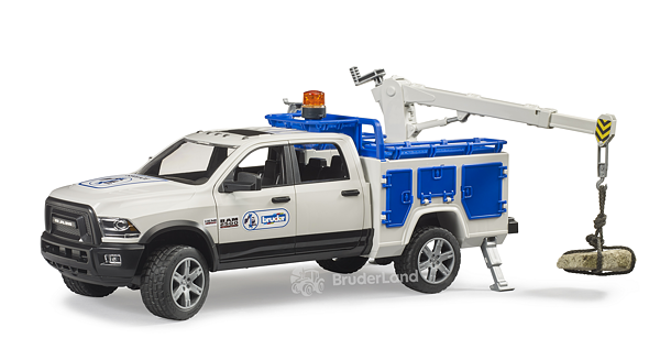 RAM 2500 servisní vůz s otočným majákem - Bruder 2509
