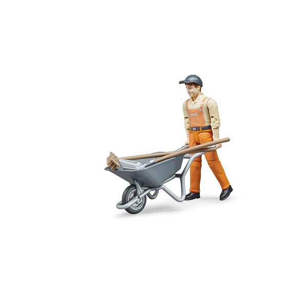 Figurka pracownika komunalnego - Bruder 62130
