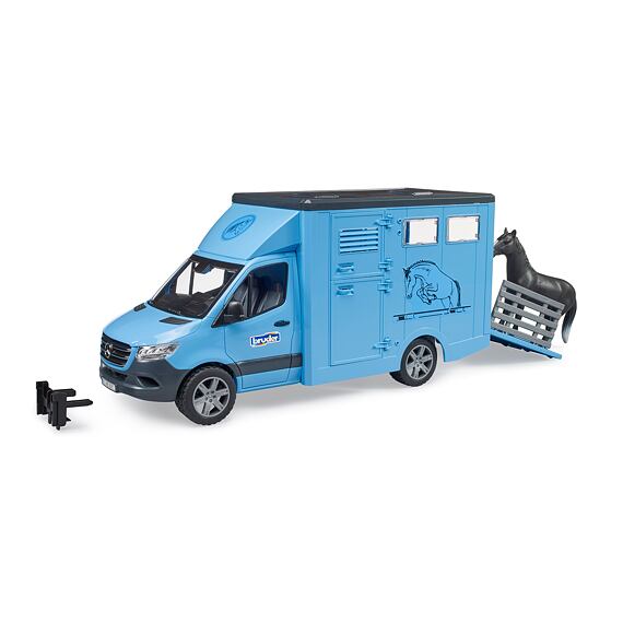 MB Sprinter do przewozu zwierząt z figurką konia - Bruder 2674