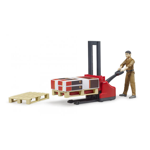 Zestaw logistyczny UPS + figurka - Bruder 62210