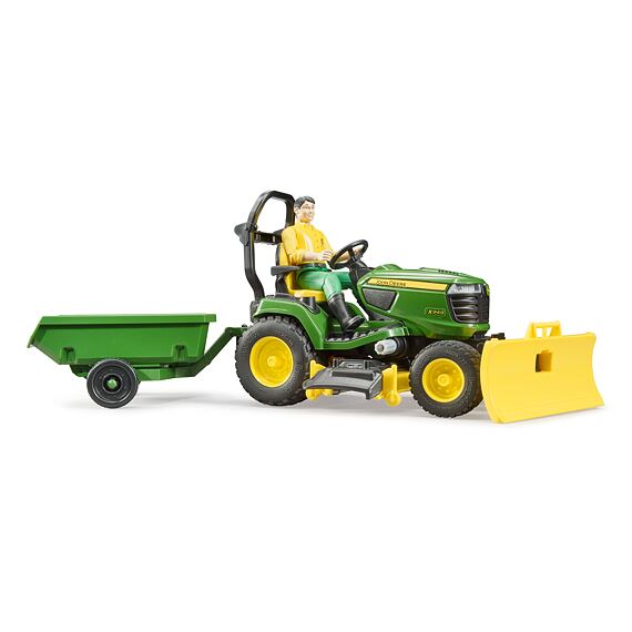 Traktor ogrodowy John Deere X949 z figurką - Bruder 62104