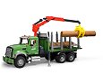 Nákladní auto s přepravníkem na dřevo + 3 klády - Bruder 2824